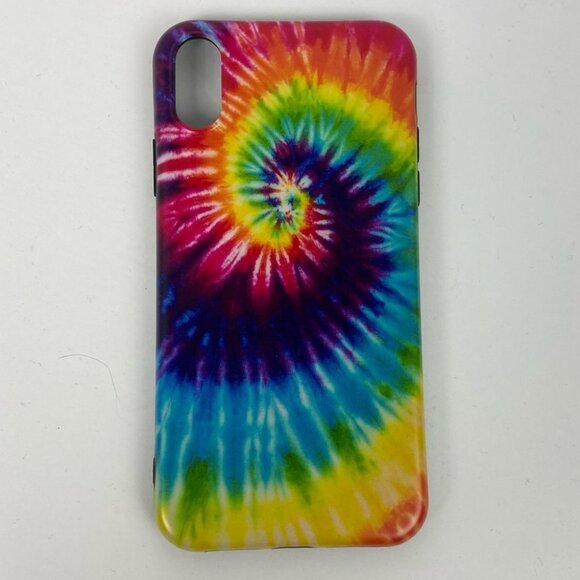 Tie Dye Phone Case iPhone X Psychedelic Bright Flexible Stretch Hippie Bohemian - Picture 11 of 13